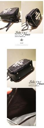 พร้อมส่ง กระเป๋าLuluhouse รุ่น L79-02blwh/bl กระเป๋าแฟชั่นเกาหลี นำเข้าของแท้ 100% ค่ะ 